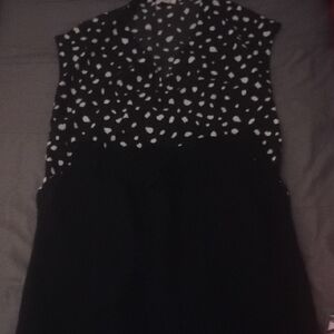 Umgee Black and White Patterned Blouse